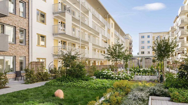 Bild på ett av projekten i Stockholm