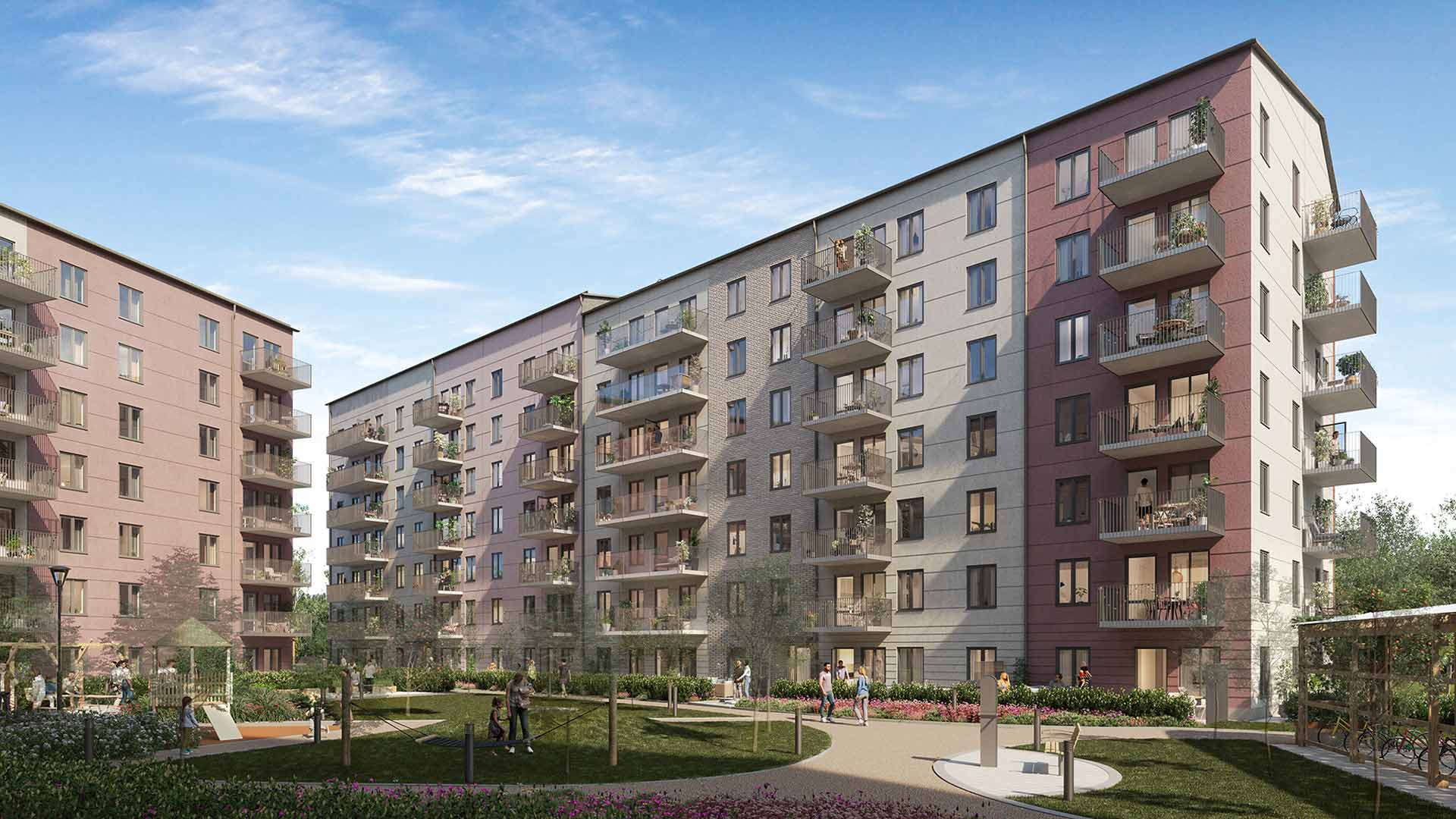 Fasad mot gården