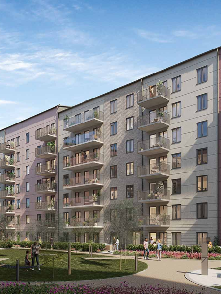 Fasad mot gården