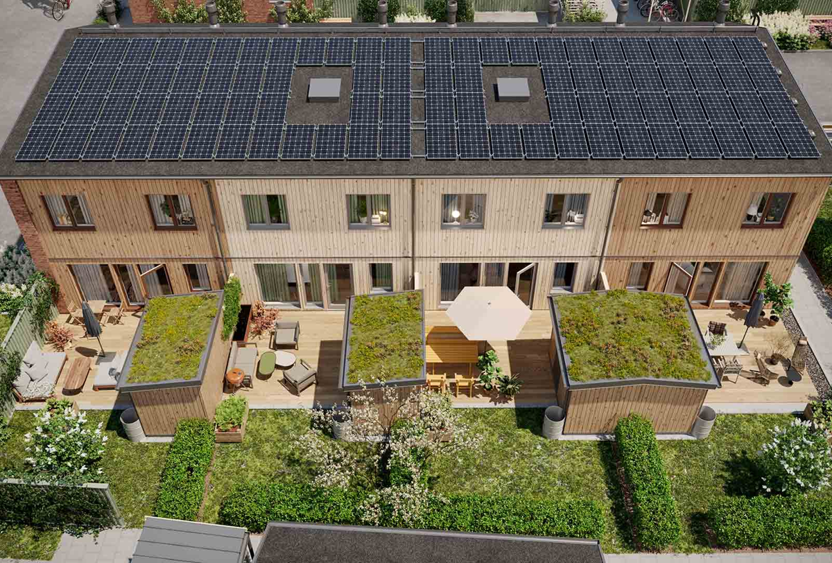 Trädgårdssida hus 7-10